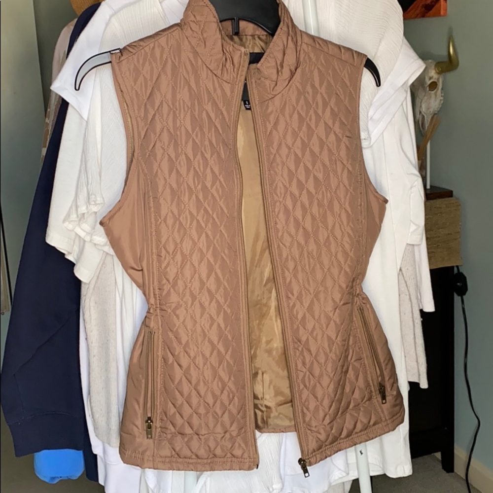 Brown outerwear vest